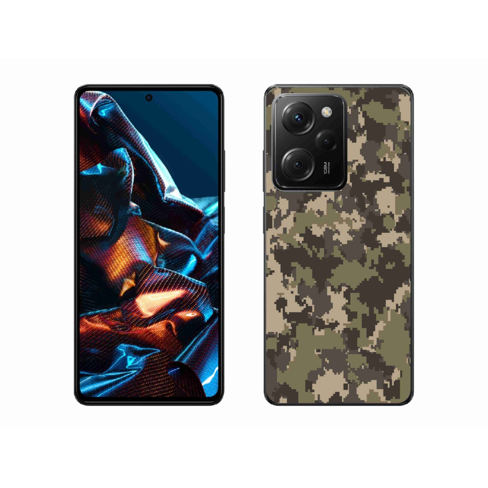 Gél borítás mmCase a Xiaomi Poco X5 Pro 5G számára - terepszínű minta 12