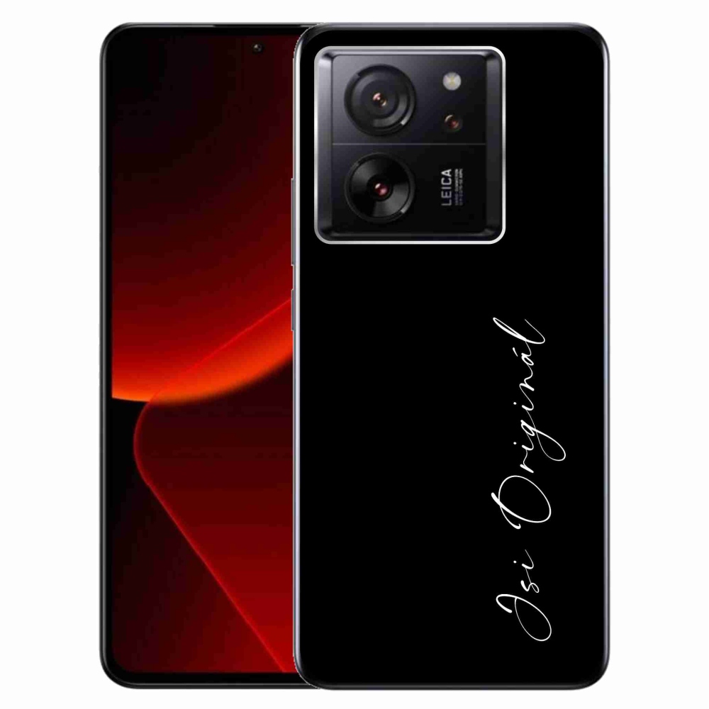 Gél borító mmCase a Xiaomi 13T/13T Pro - te vagy az eredeti fekete háttérrel