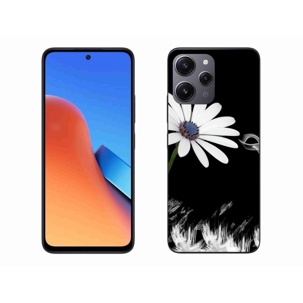 Gél borítás mmCase a Xiaomi Redmi 12-hez - fehér virág