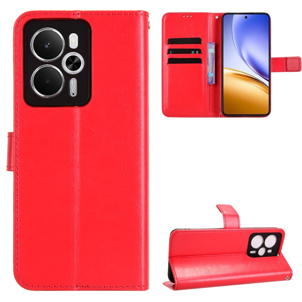 Őrült könyvtáska a Realme 14 5G/14T 5G számára - piros