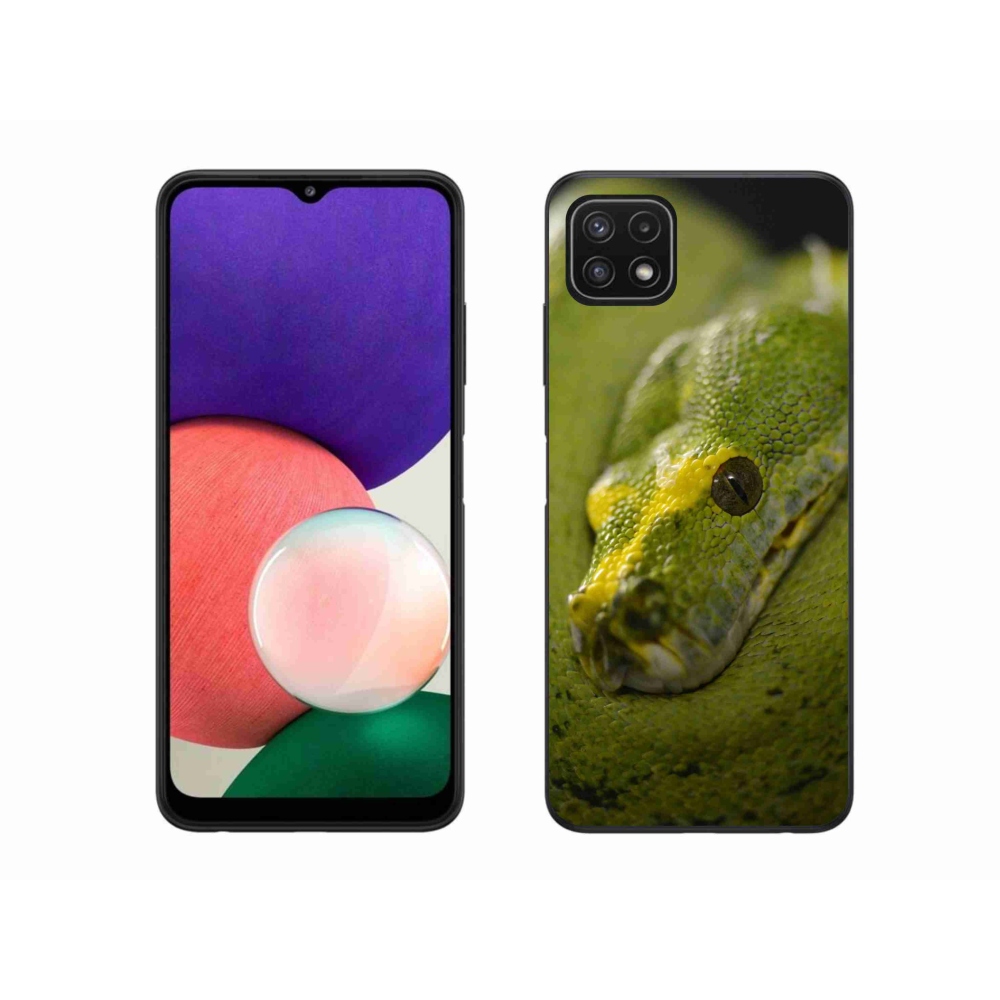 Gél védőburkolat mmCase Samsung Galaxy A22 5G - kígyó 2