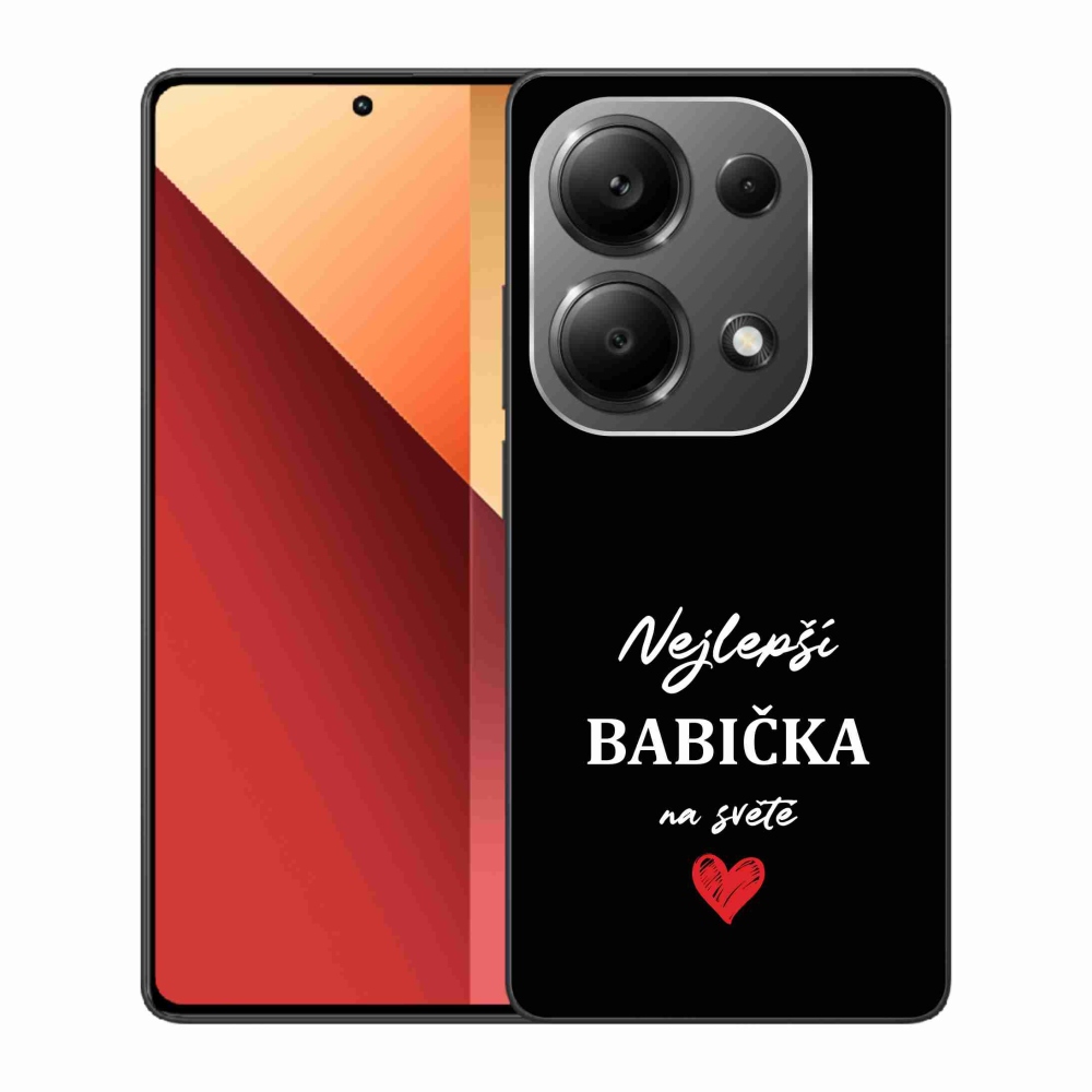 Gél borító mmCase a Xiaomi Redmi Note 13 Pro 4G/Poco M6 Pro - a legjobb nagymama 1 fekete háttérrel