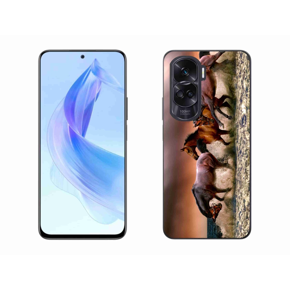 Gél tok mmCase a Honor 90 Lite-hoz - lovak 1