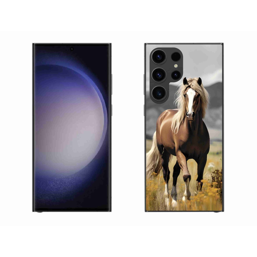 Zselés borítás mmCase Samsung Galaxy S23 Ultra 5G - barna ló 1