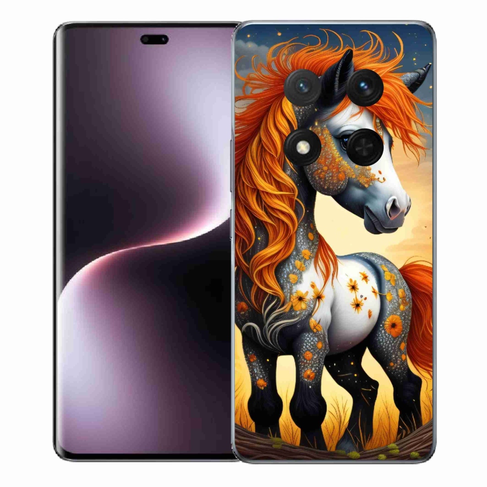 Zselés borítás mmCase a Honor Magic 7 Lite 5G számára - színes póni