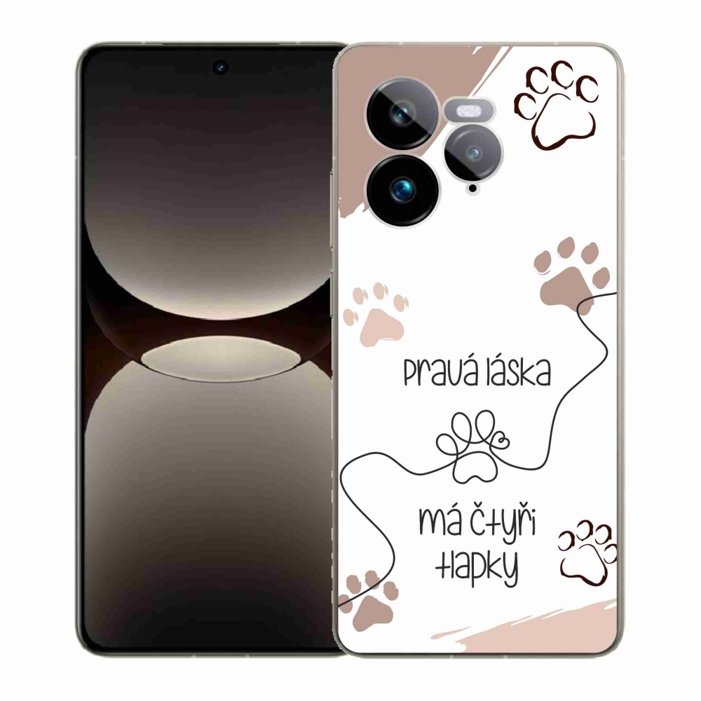 Gél borítás mmCase a Realme GT 7 Pro 5G készülékhez - kutyamotívum 1 fehér háttér