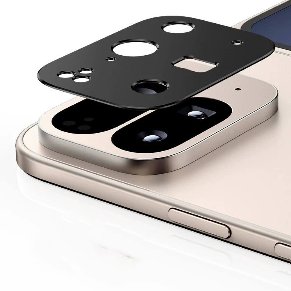 A Google Pixel 10 Pro Fold fényképezőgép lencséjének üveglapja - fekete