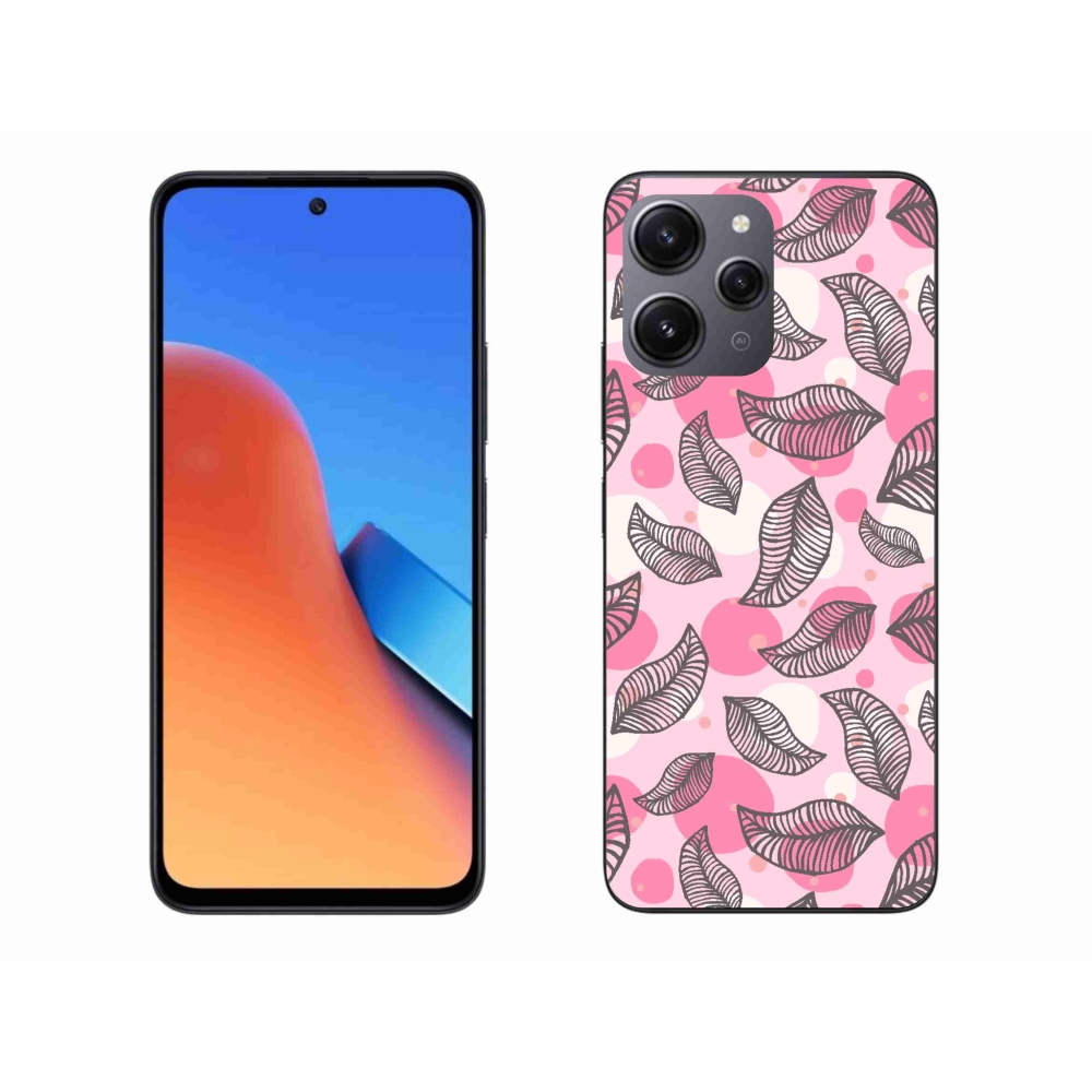 Gél borító mmCase a Xiaomi Redmi 12-hez - rajzfilmes hulló levelek