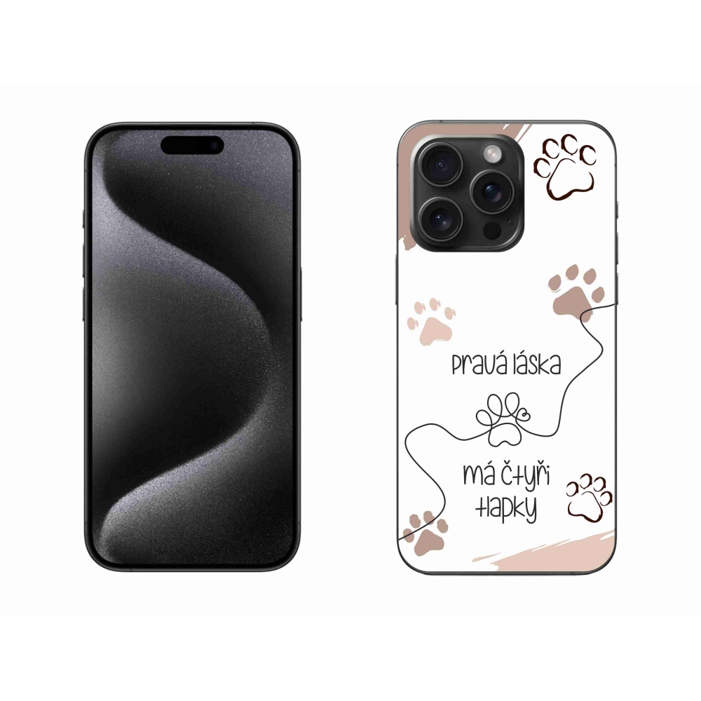 Gél borítás mmCase iPhone 15 Pro Max készülékhez - kutyamotívum 1 fehér háttér