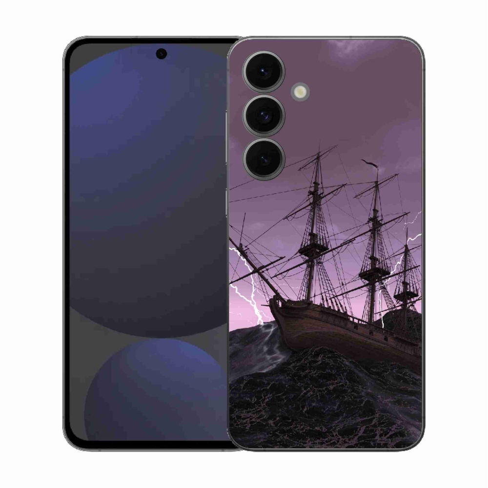 Zselés borítás mmCase Samsung Galaxy S25 FE készülékhez - hajó a viharban