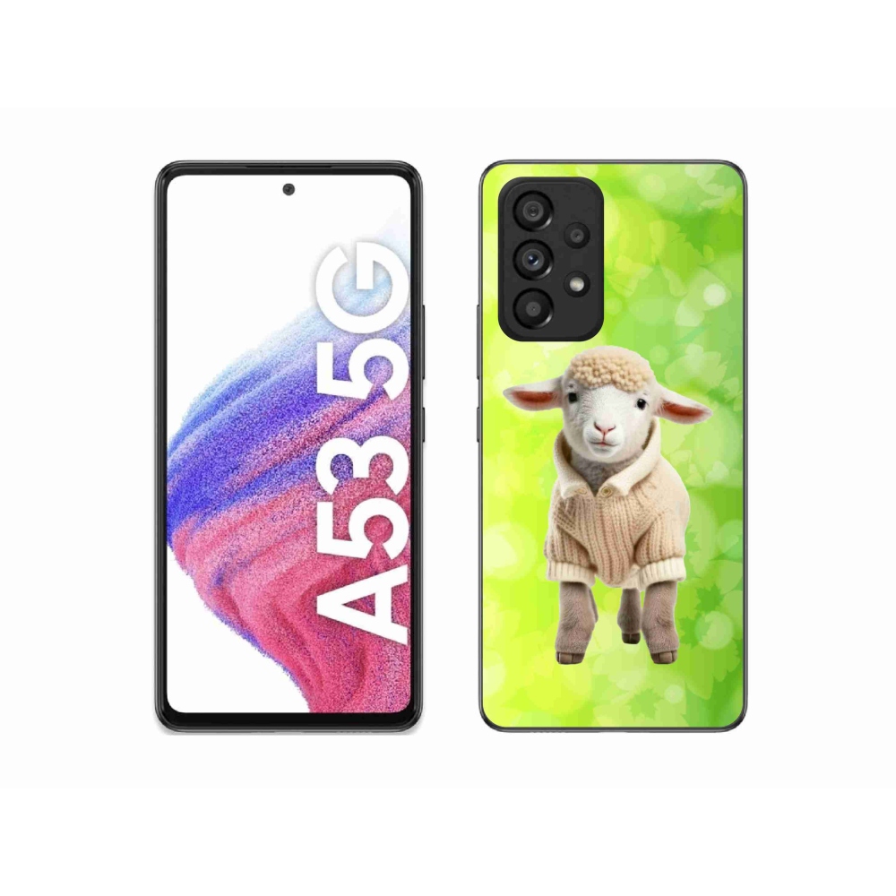 Zselés borítás mmCase Samsung Galaxy A53 5G - bárány pulóverben