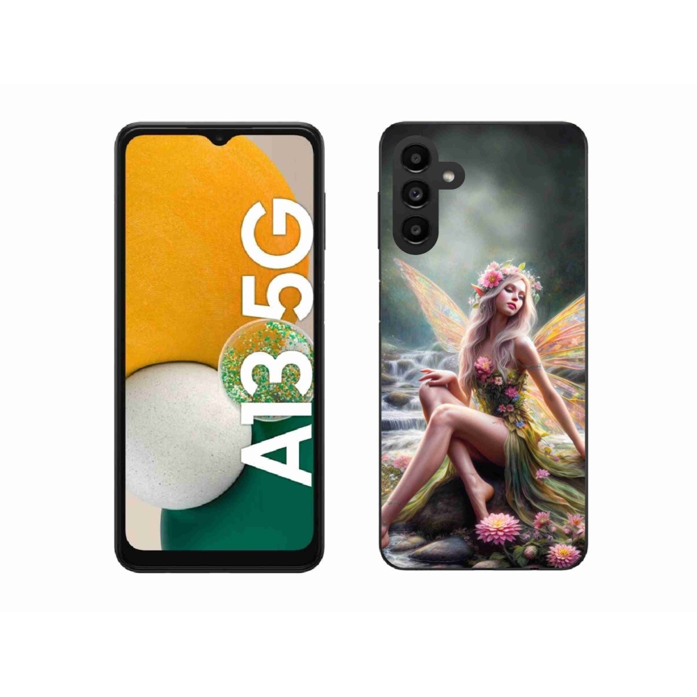 Zselés borítás mmCase Samsung Galaxy A13 5G - pillangó nő 1