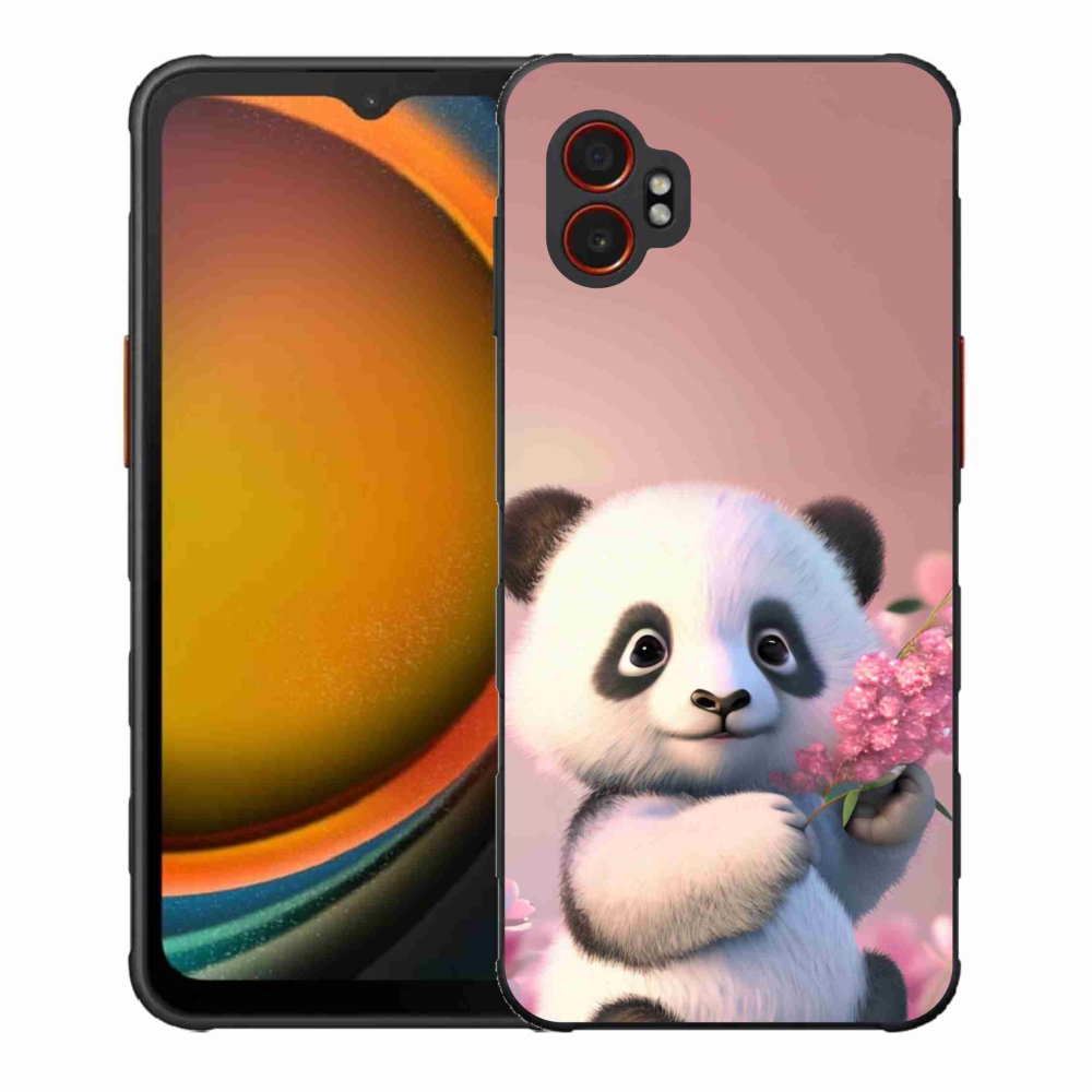 Gél borítás mmCase Samsung Galaxy Xcover 7 Pro készülékhez - aranyos panda