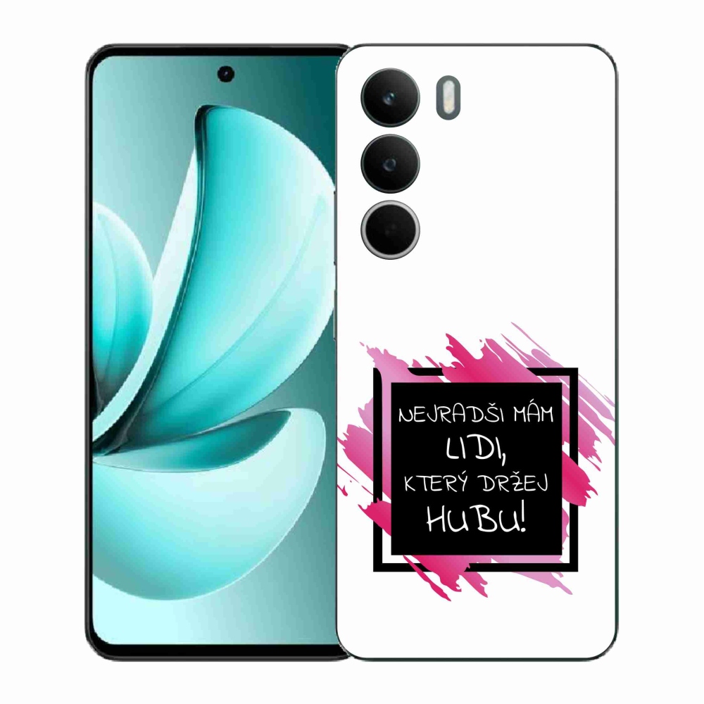 Gél borító mmCase a Realme C71 készülékhez - vicces szöveg 7 fekete-fehér háttérrel