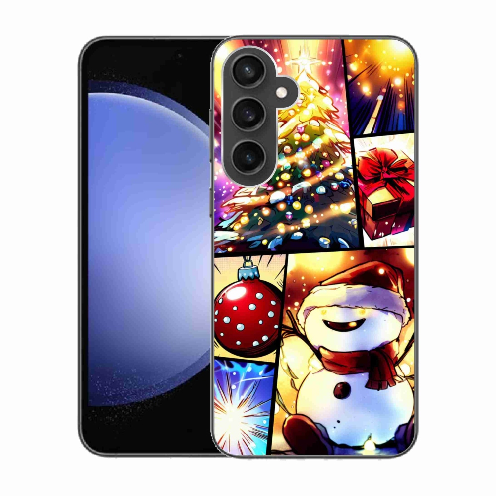 Gél borítás mmCase Samsung Galaxy S23 FE - Karácsonyi motívumok 1