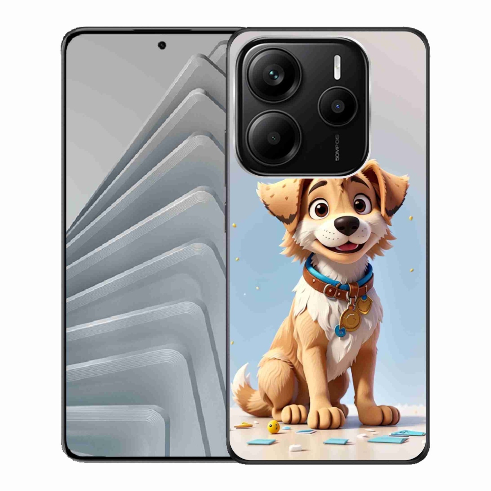 Gél borítás mmCase a Xiaomi Redmi Note 14 5G számára - rajzfilm kölyökkutya