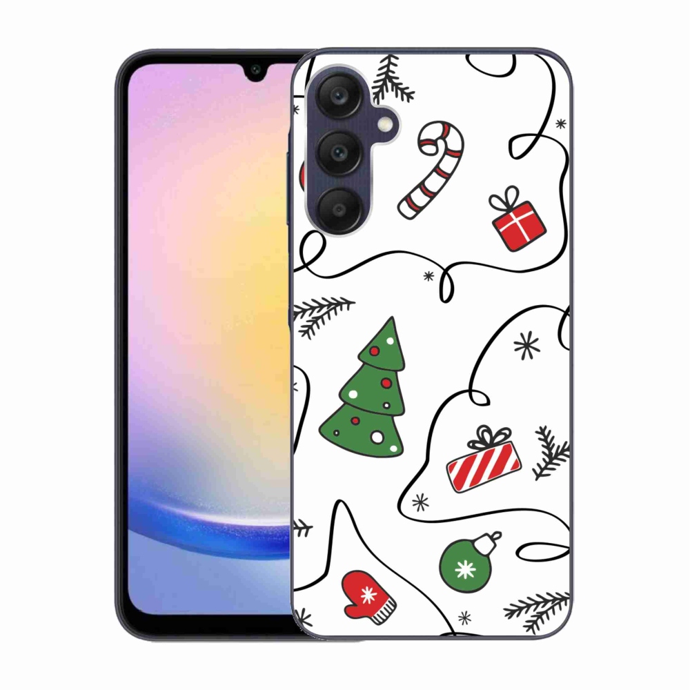 Gél borító mmCase Samsung Galaxy A25 5G - karácsonyi motívumokkal