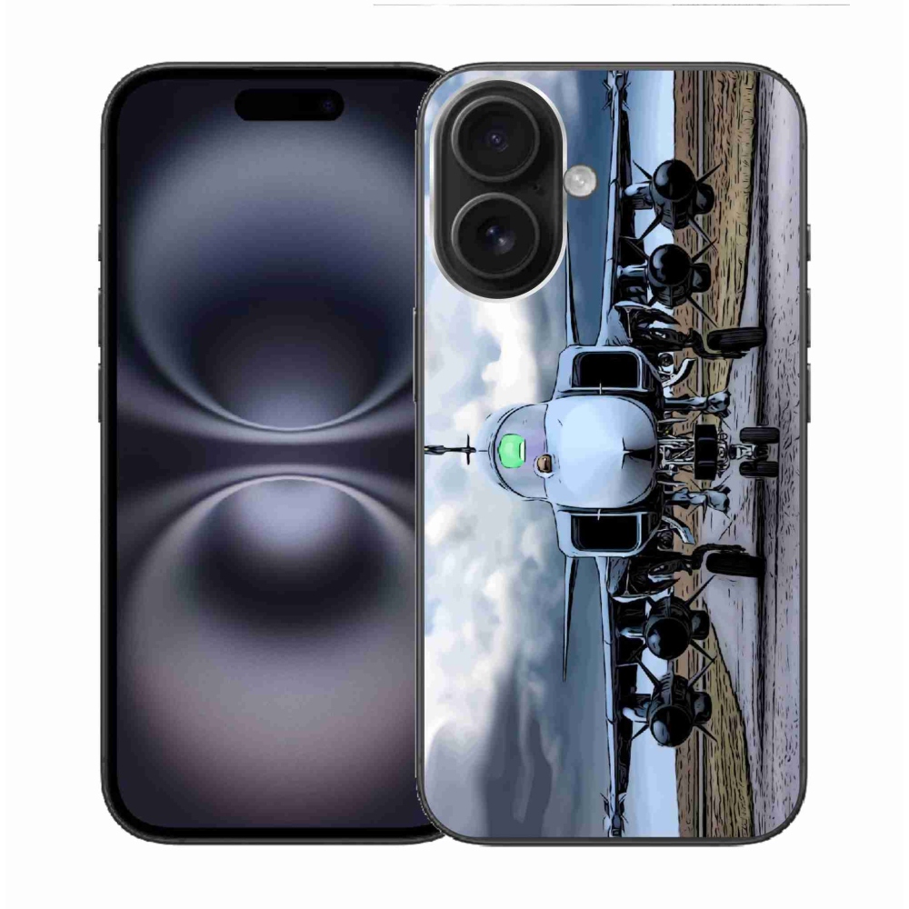 Gél borítás mmCase iPhone 16 készülékhez - katonai repülőgépek