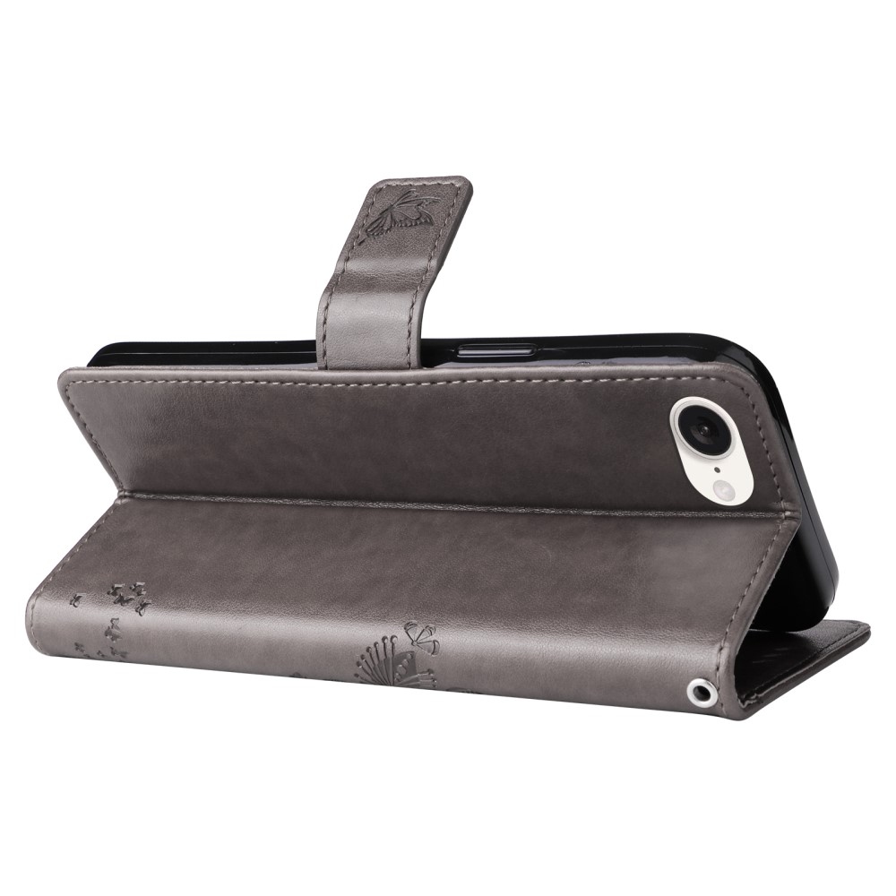 Fák könyvtáska iPhone 16e készülékhez - szürke