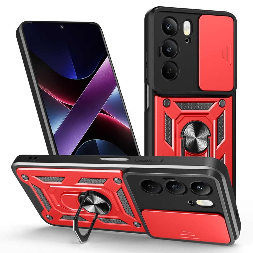 Csúszásálló borítás a Realme 14x 5G/Realme C75 készülékhez - piros