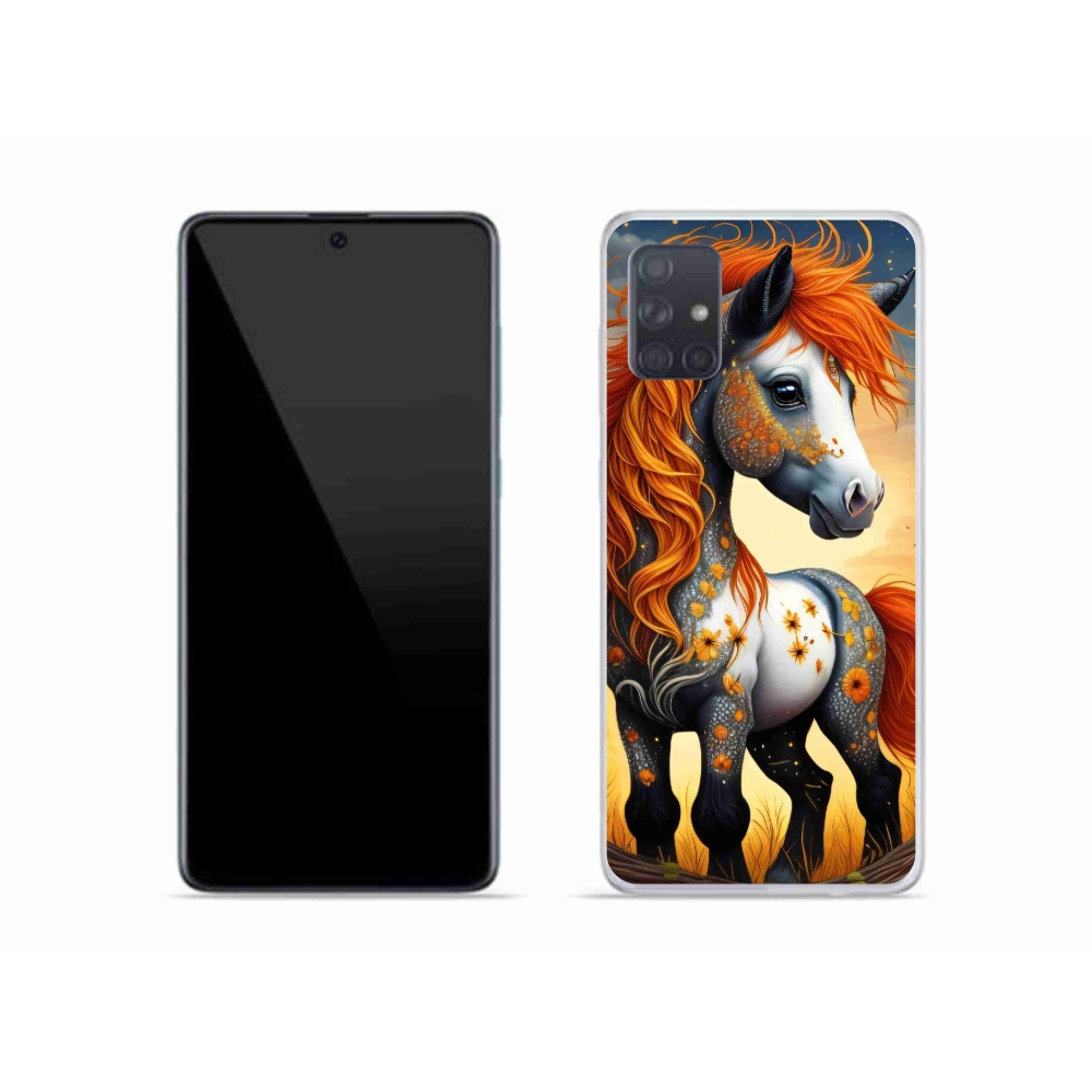 Gél védőhuzat mmCase Samsung Galaxy A51 készülékhez - színes póni