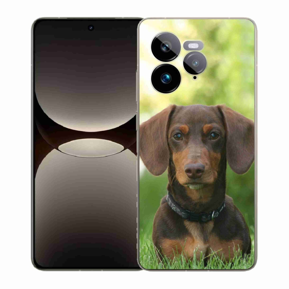 Gél borítás mmCase a Realme GT 7 Pro 5G készülékhez - barna tacskó