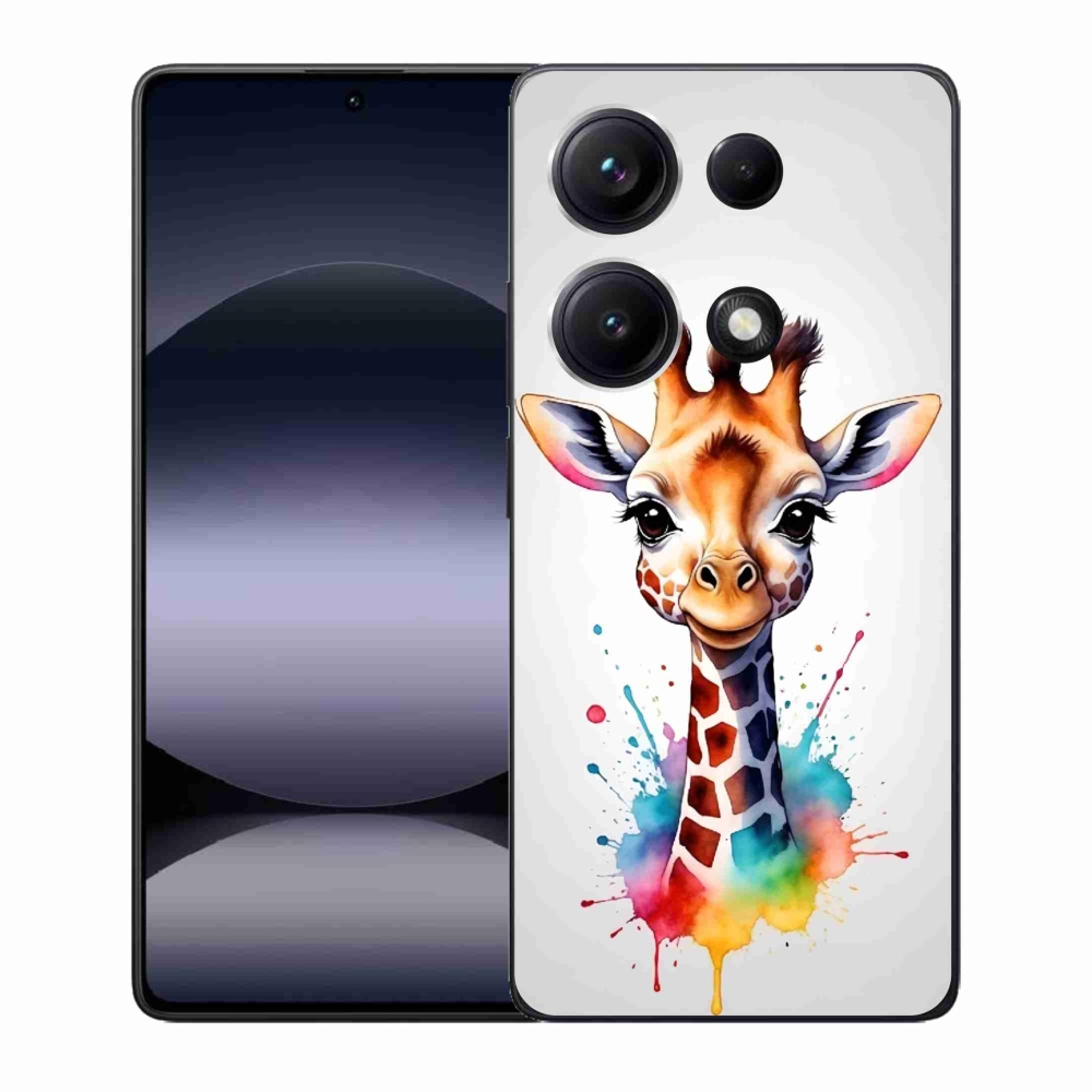 Gél borítás mmCase a Xiaomi Redmi Note 14S-hez - zsiráf 1