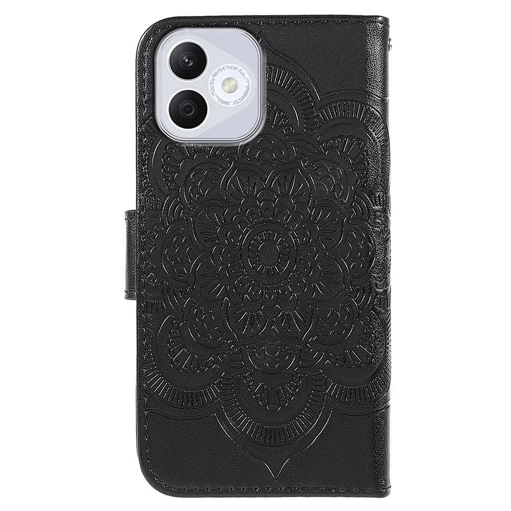 Mandala könyvtáska Honor 400 Lite-hoz - fekete