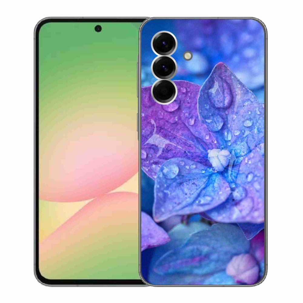 Gél védőhuzat mmCase Samsung Galaxy A56 5G - lila virág