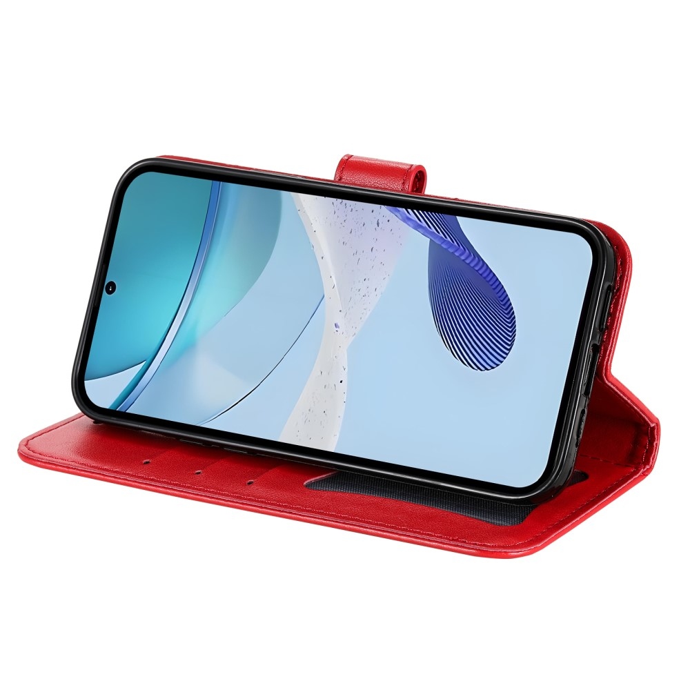 Mandala könyvtáska a Realme C75 készülékhez - piros