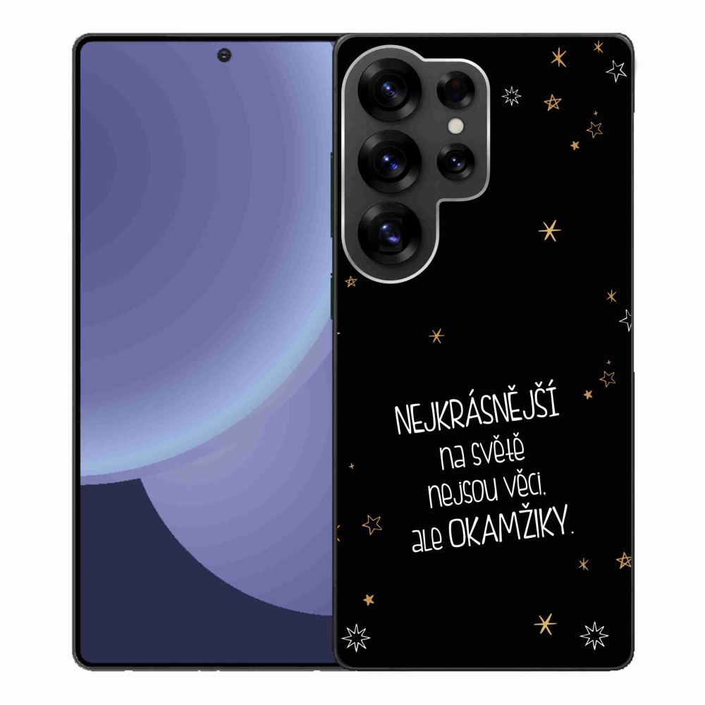 Gél borítás mmCase Samsung Galaxy S25 Ultra - idézet 4 fekete háttér