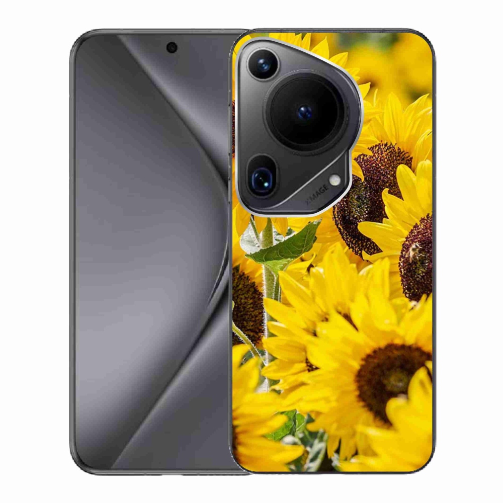 Zselés borítás mmCase a Huawei Pura 70 Ultra készülékhez - Napraforgó