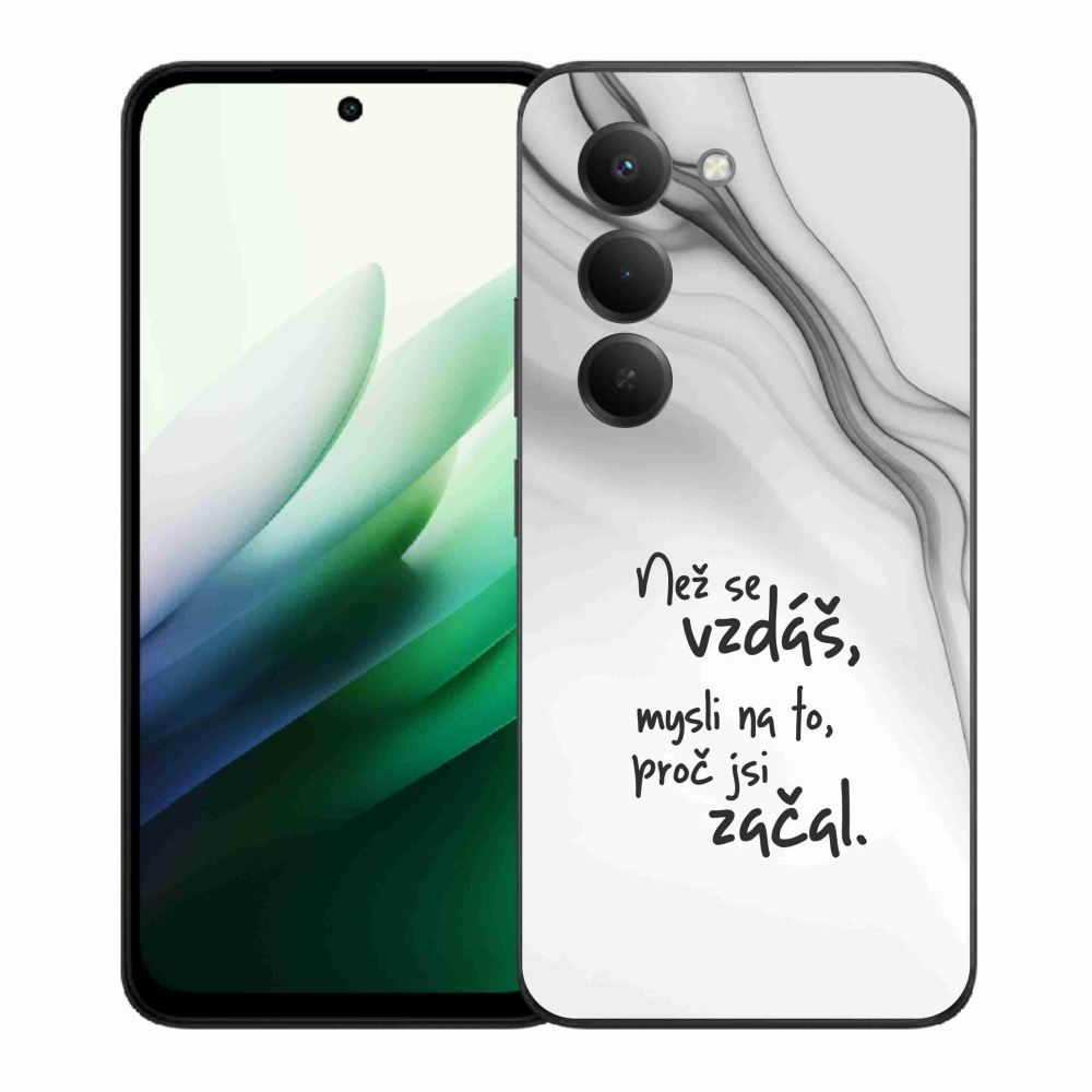 Gél borítás mmCase a Xiaomi Redmi 15 5G - idézet 2 fehér háttérhez