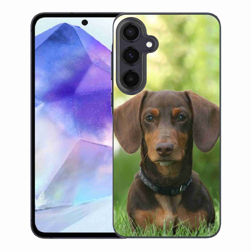 Gél tok mmCase a Samsung Galaxy A55 5G készülékhez - barna tacskó