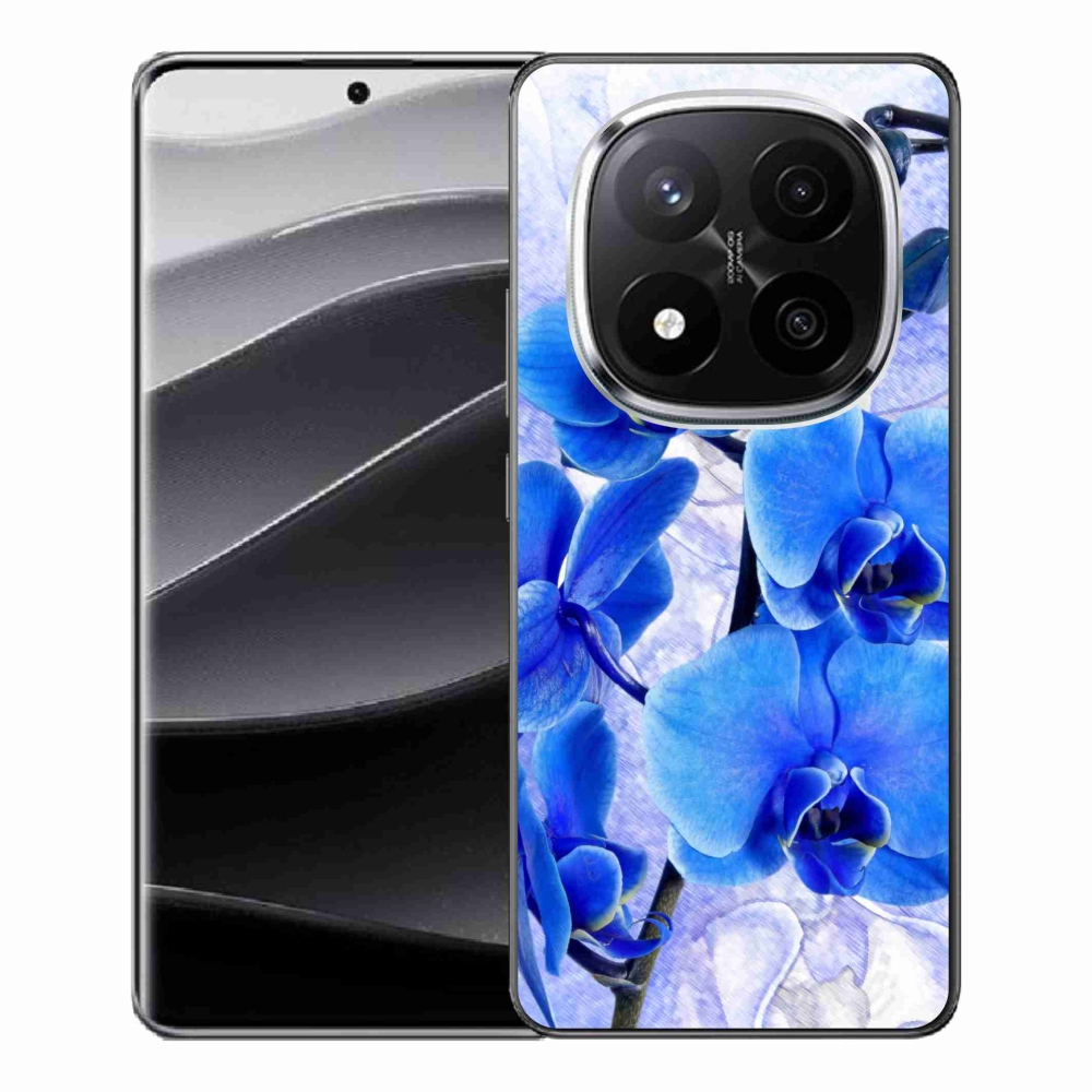 Gél borítás mmCase a Xiaomi Redmi Note 14 Pro+ 5G számára - kék virágok