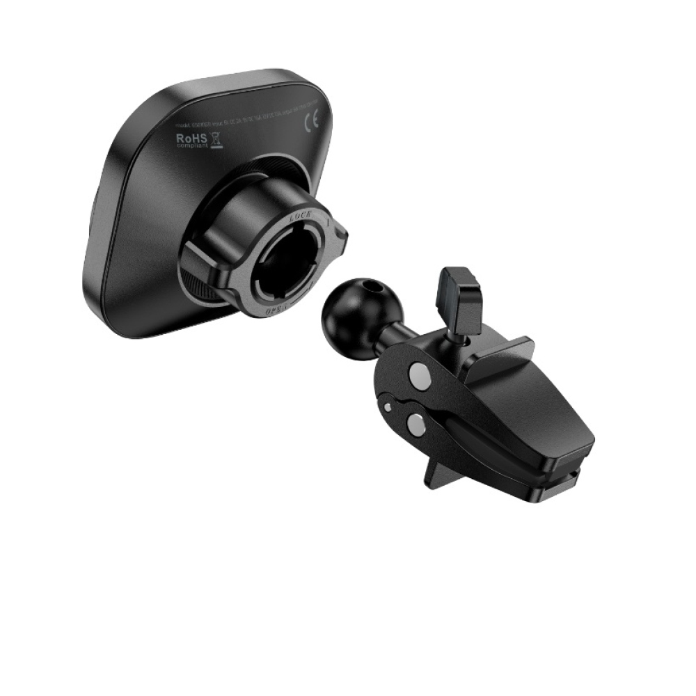 Swissten Magstick mágneses ventilátortartó 15W/7.5W vezeték nélküli töltéssel és MagSafe-vel