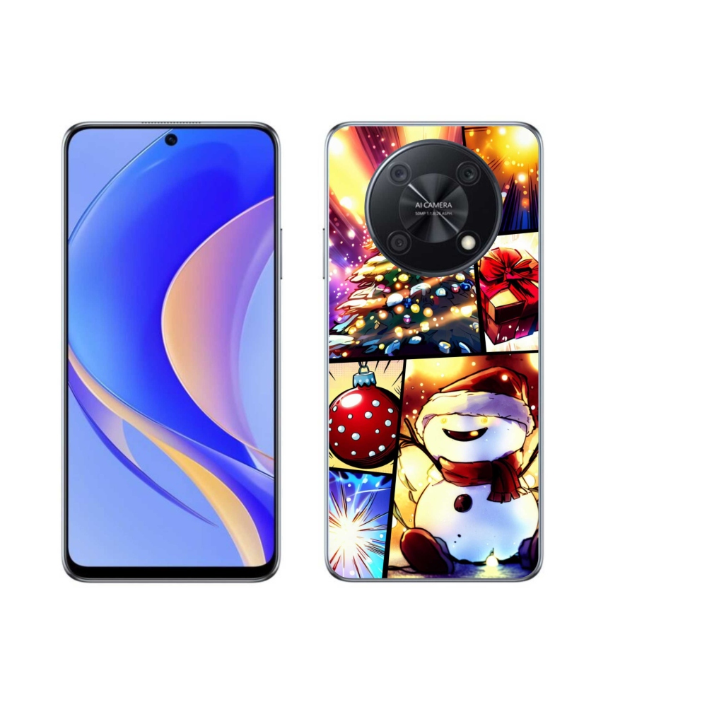 Gél borító mmCase a Huawei Nova Y90 készülékhez - karácsonyi motívumok 1