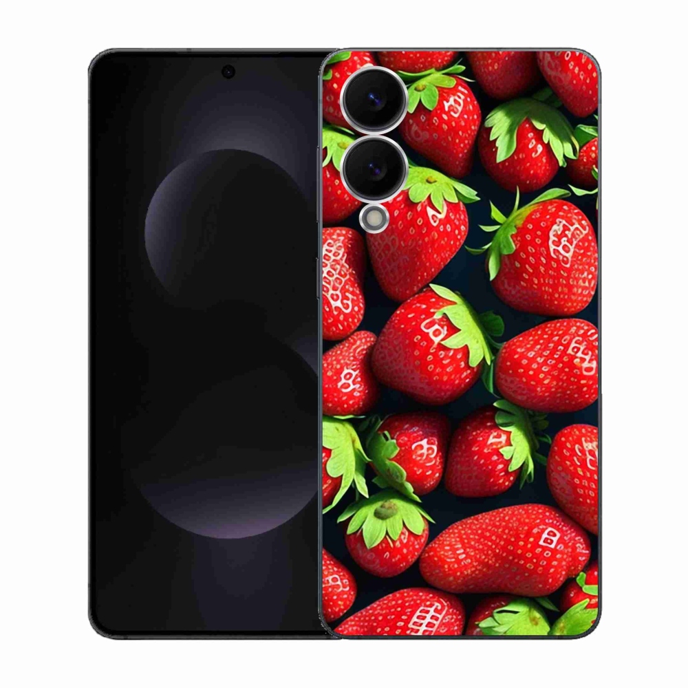 Gél védőhuzat mmCase Samsung Galaxy S25 Edge készülékhez - eper