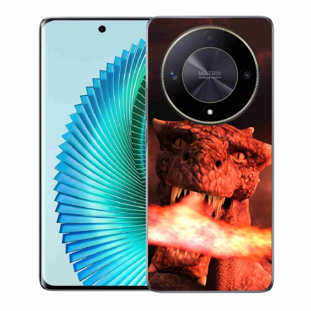 Zselés borítás mmCase a Honor Magic 6 Lite 5G számára - sárkány