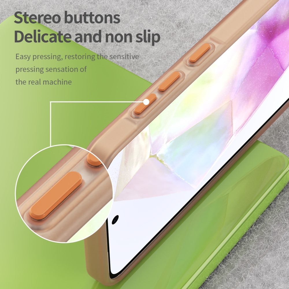 Candys matt zselés tok Samsung Galaxy A36 5G/A56 5G - narancssárga színben