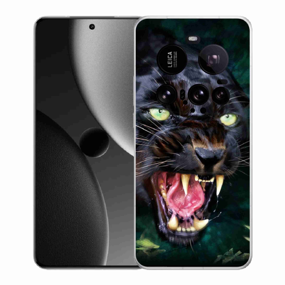 Gél borítás mmCase a Xiaomi 15 Ultra - dühös fekete párduchoz
