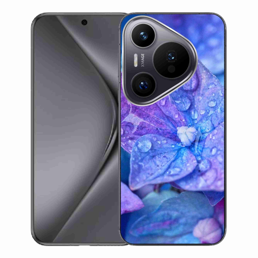 Gél borítás mmCase a Huawei Pura 70 Pro készülékhez - lila virág
