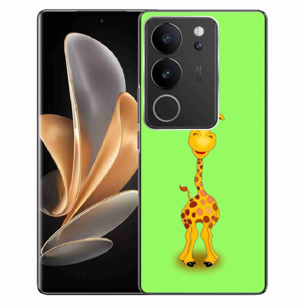 Gél borító mmCase a Vivo V29 5G-hez - rajzfilm zsiráf