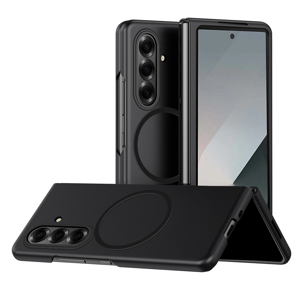 Érintésálló matt műanyag tok MagSafe-val Samsung Galaxy Z Fold7 5G-hez - fekete