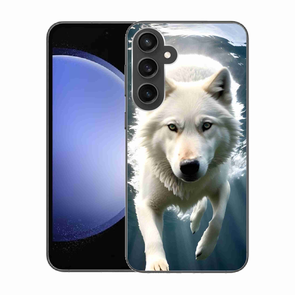 Gél védőhuzat mmCase Samsung Galaxy S23 FE - fehér farkas