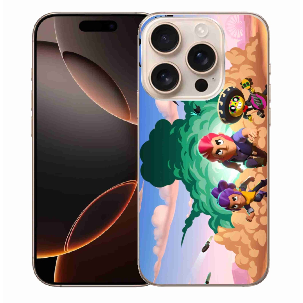 Zselés borítás mmCase iPhone 16 Pro Max készülékhez - verekedős csillagok