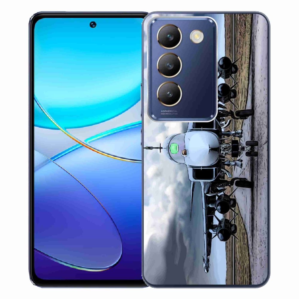 Gél borítás mmCase a Vivo V40 SE 4G/5G számára - katonai repülőgépek