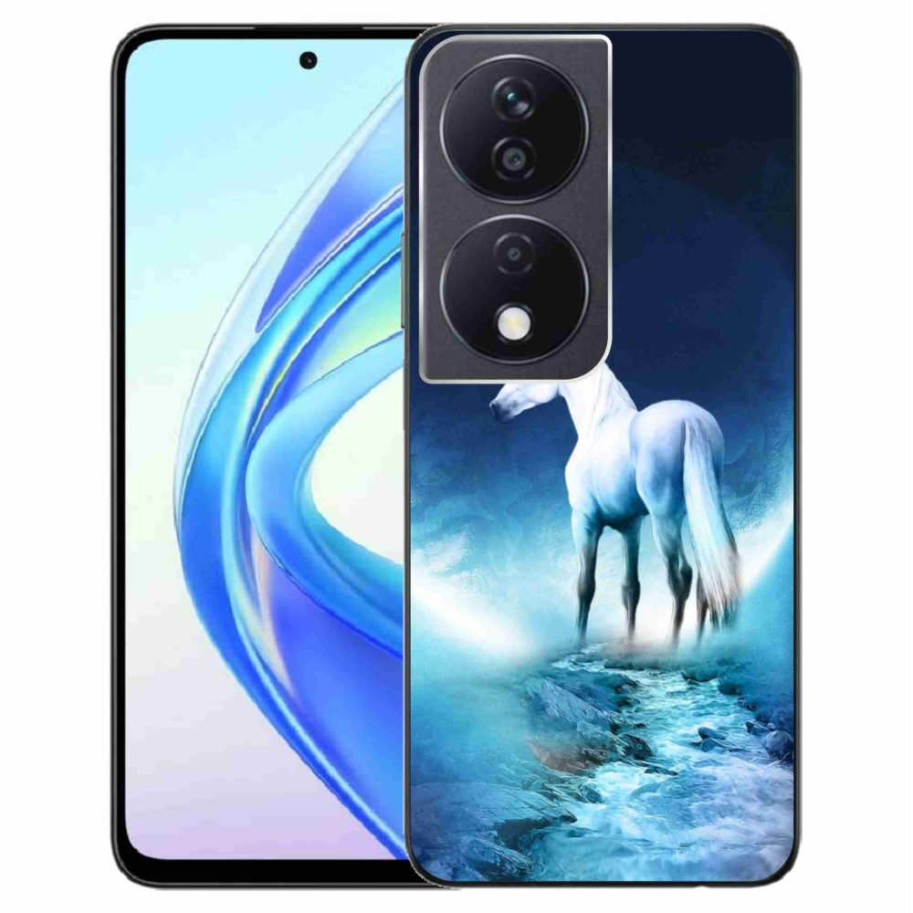 Gél védőhuzat mmCase a Honor X7b/Honor 90 Smart készülékhez - fehér egyszarvú