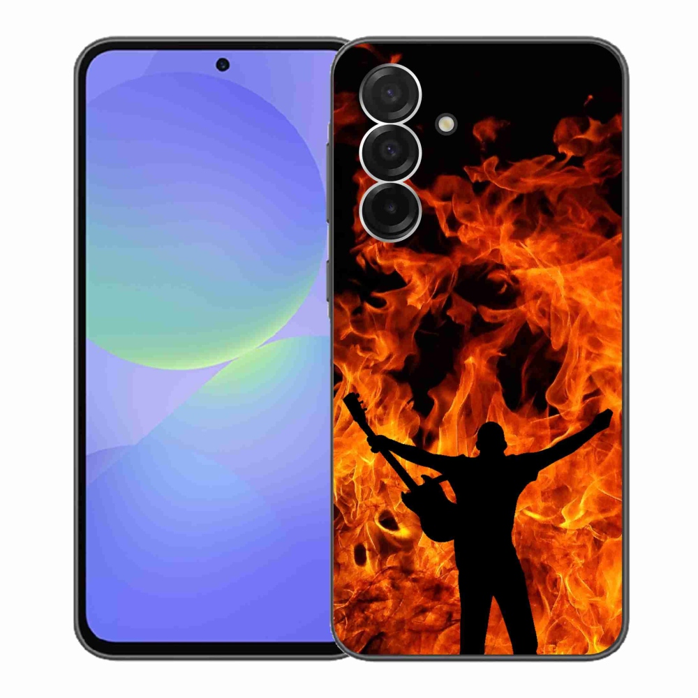 Gél borítás mmCase Samsung Galaxy A36 5G - zenész és tűz