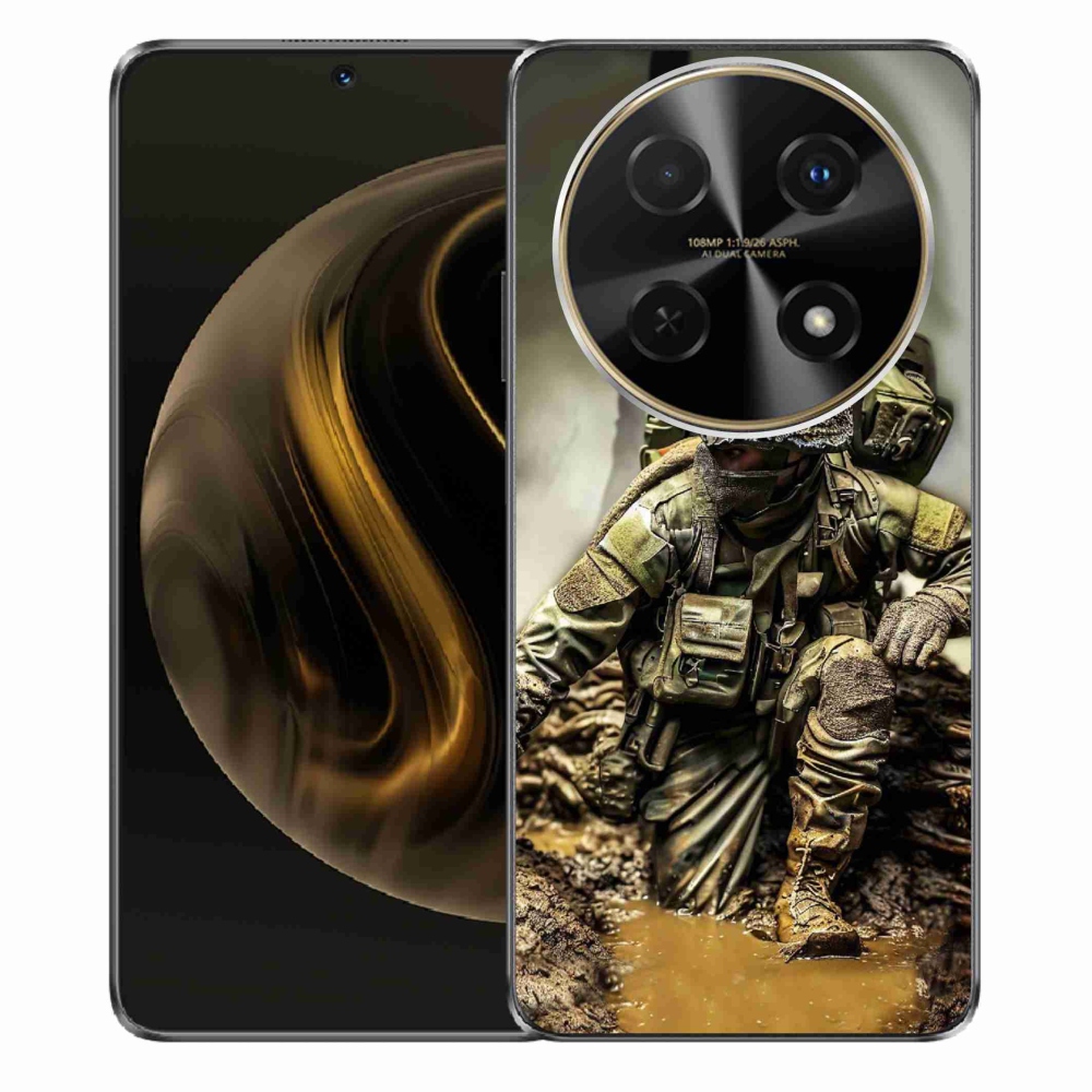 Gél borítás mmCase a Huawei Nova 12i készülékhez - katona